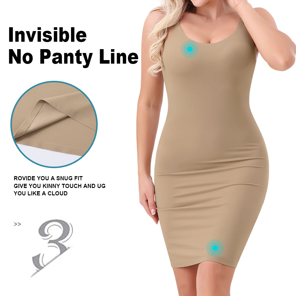 Dokisi Women's Smooth Invisible Shaping Long Slips