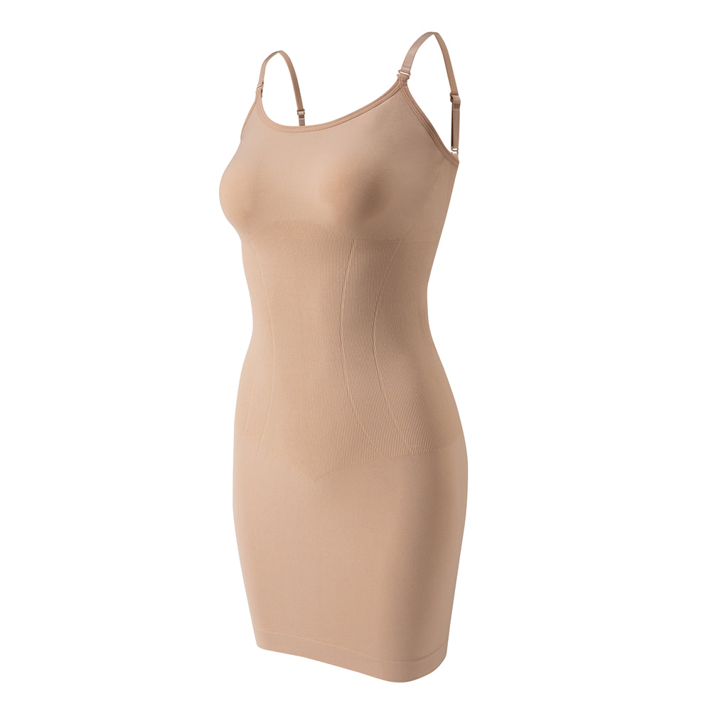 Women's Knitted Seamless Bodysuit Shapewear Full Slip