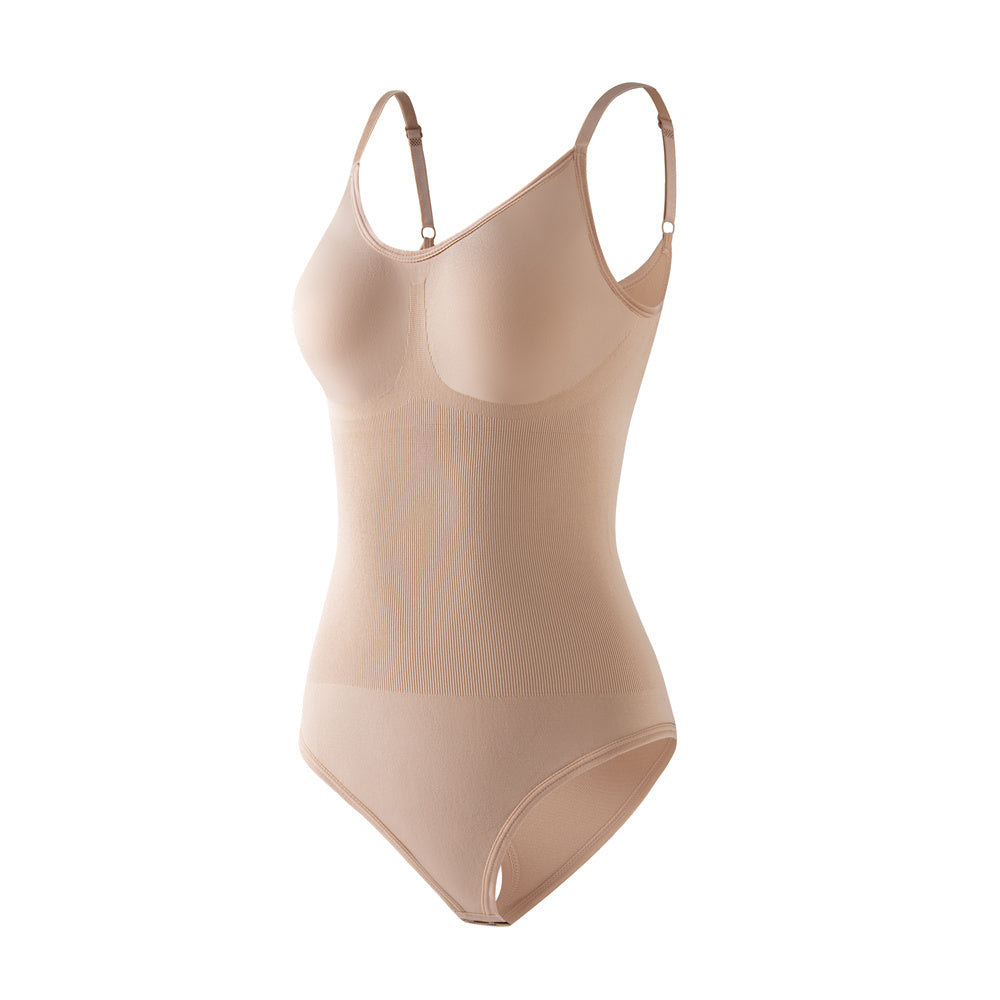 Women's Knitted Seamless Bodysuit Shapewear Thong