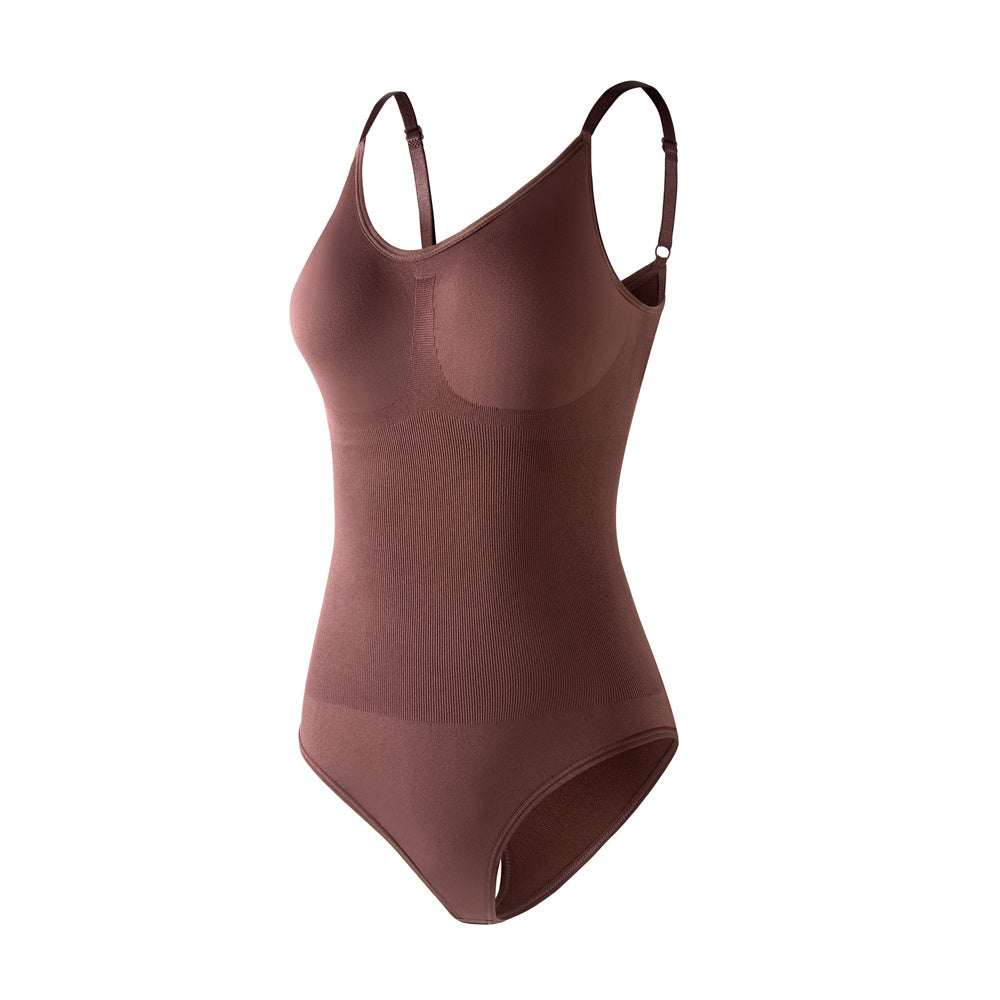 Women's Knitted Seamless Bodysuit Shapewear Thong